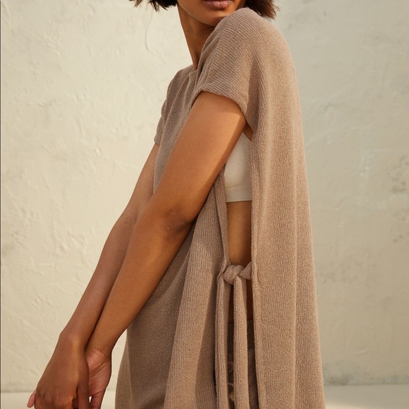 Hm Knit Tie Detail Sweater Vest Tunic 
